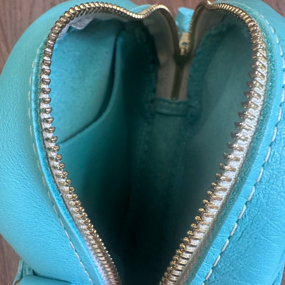 Brand New Portland Leather Vibrant Blue Small Circle Crossbody - Picture 5 of 9